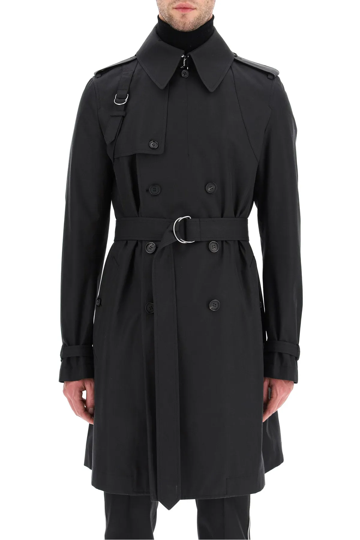 Alexander McQueen Double-Breasted Trench Coat