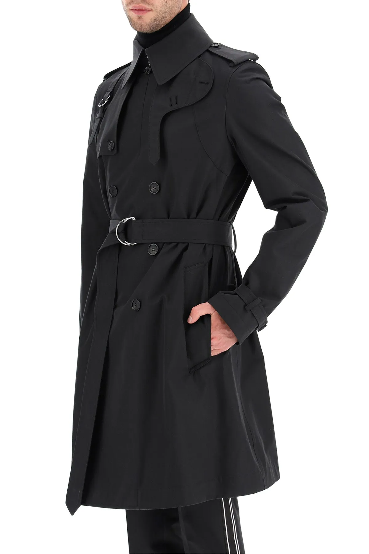 Alexander McQueen Double-Breasted Trench Coat