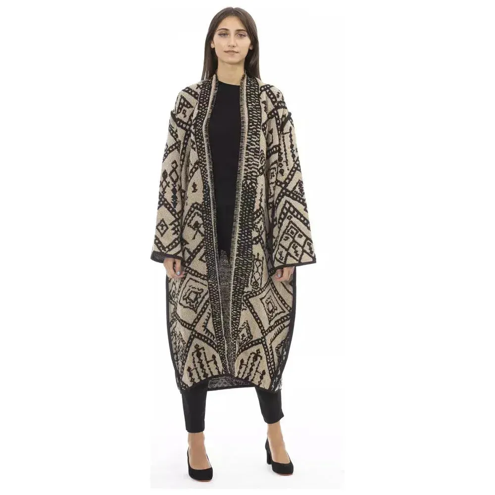 Alpha Studio Brown Acetate Women Coat