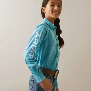 Ariat Girls Team Kirby Logo Long Sleeve Shirt Style 10043457