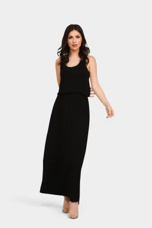 Black Racer Back Maxi Dress