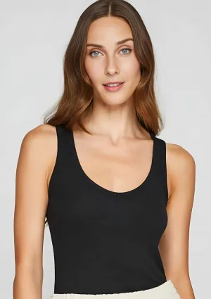 Boscoe V-Neck Tank Top - Black