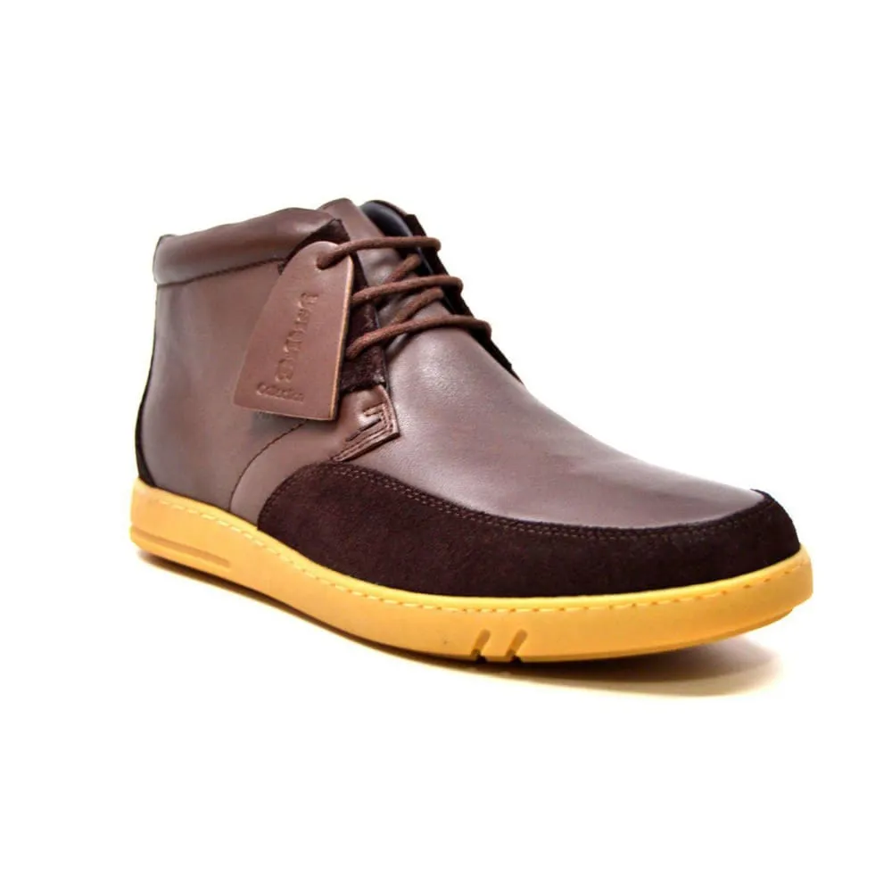 British Walkers Birmingham Bally Style Men's Leather and Suede High Tops