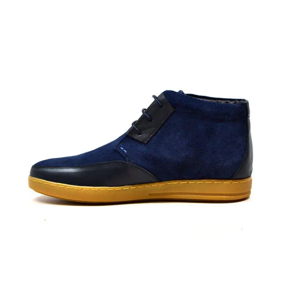 British Walkers Birmingham Bally Style Men's Leather and Suede High Tops