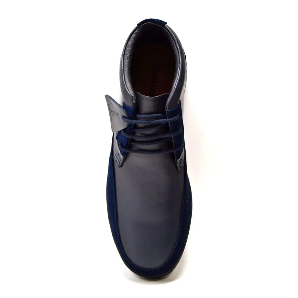 British Walkers Birmingham Bally Style Men's Leather and Suede High Tops