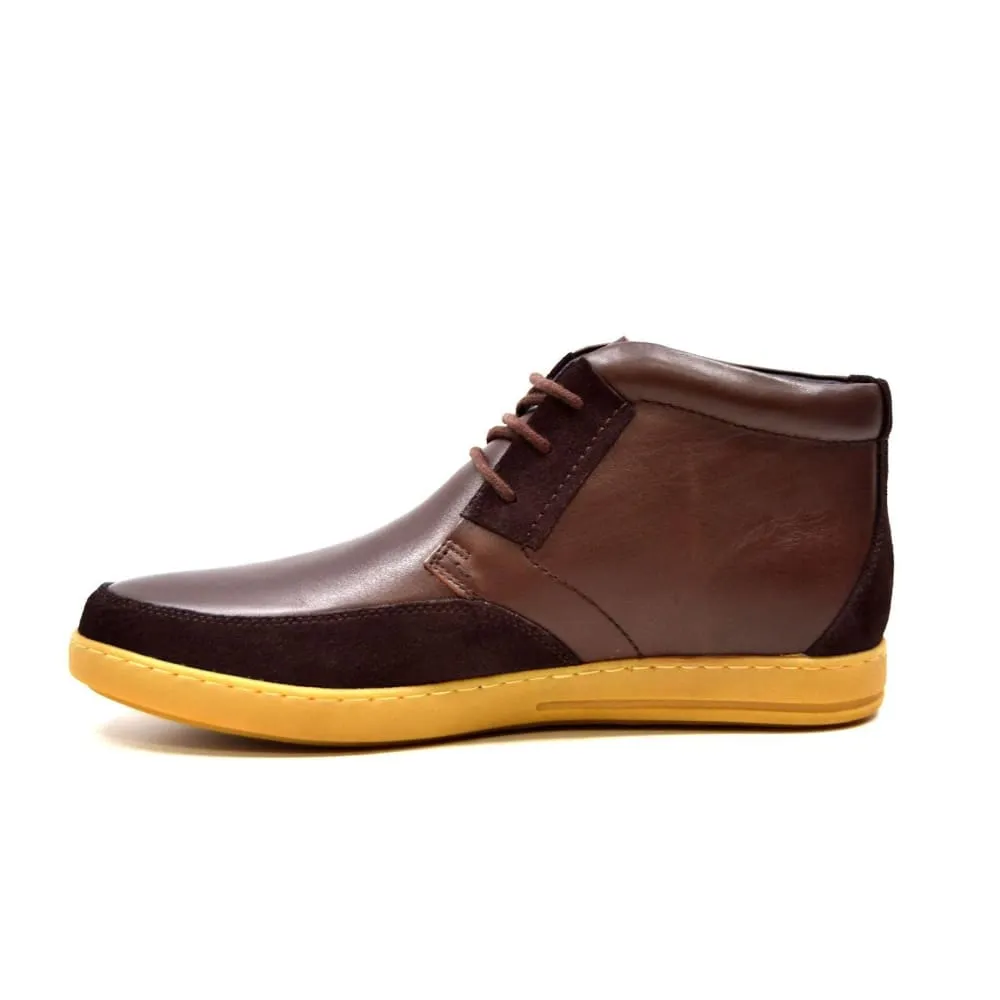 British Walkers Birmingham Bally Style Men's Leather and Suede High Tops