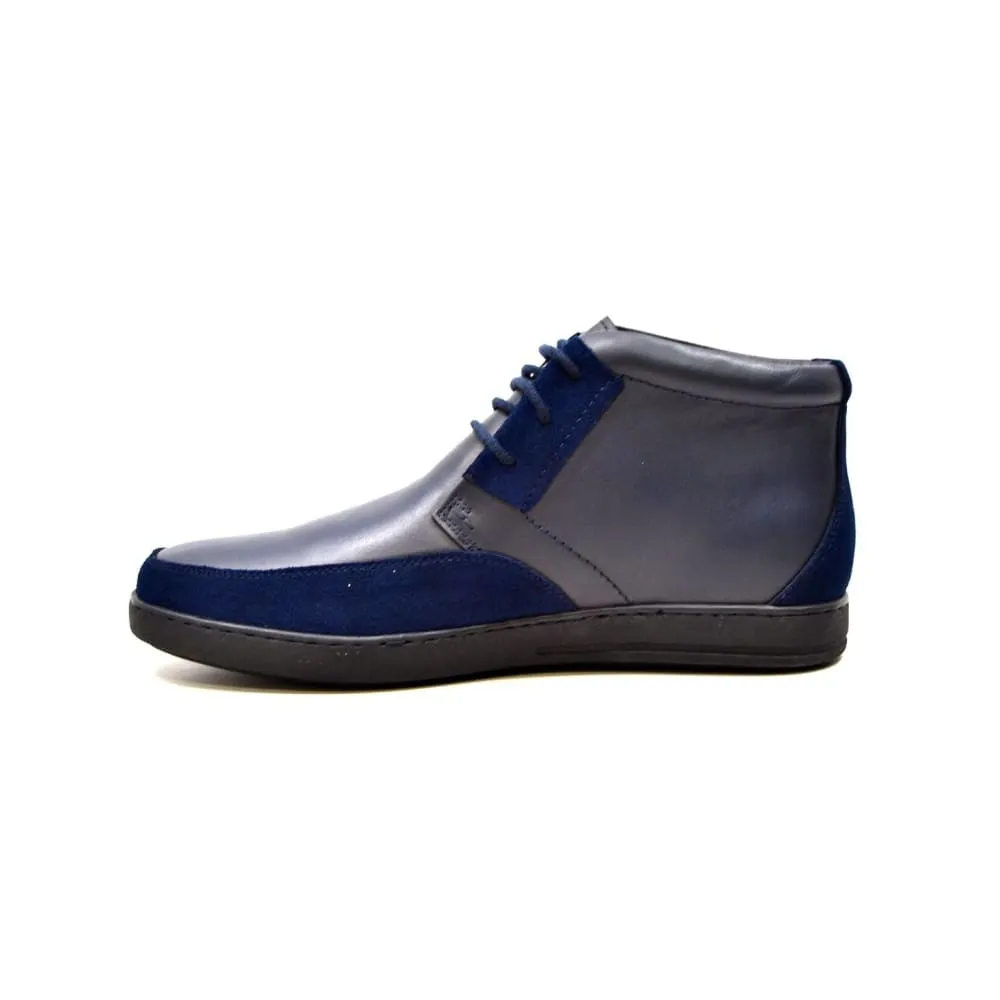 British Walkers Birmingham Bally Style Men's Leather and Suede High Tops