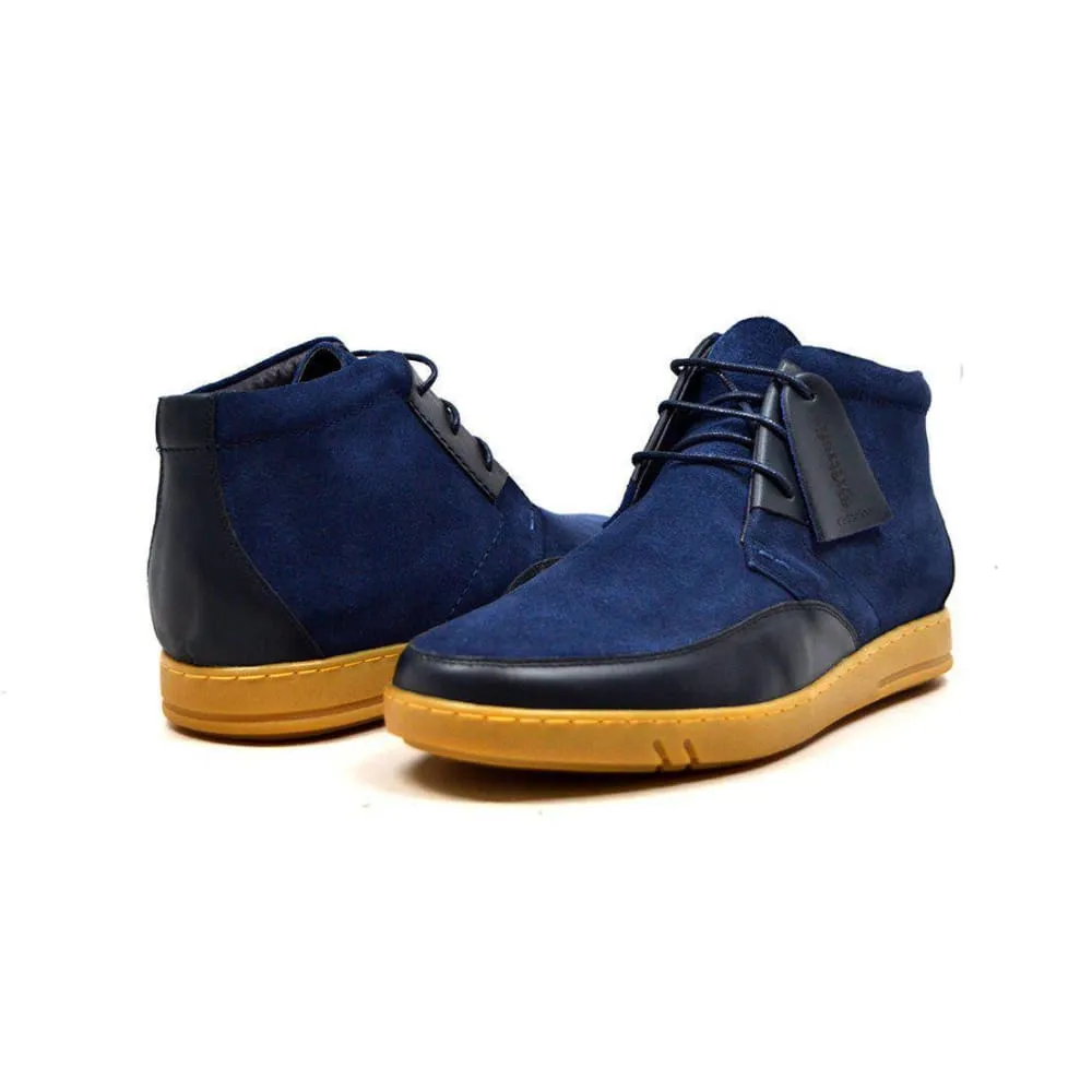 British Walkers Birmingham Bally Style Men's Leather and Suede High Tops