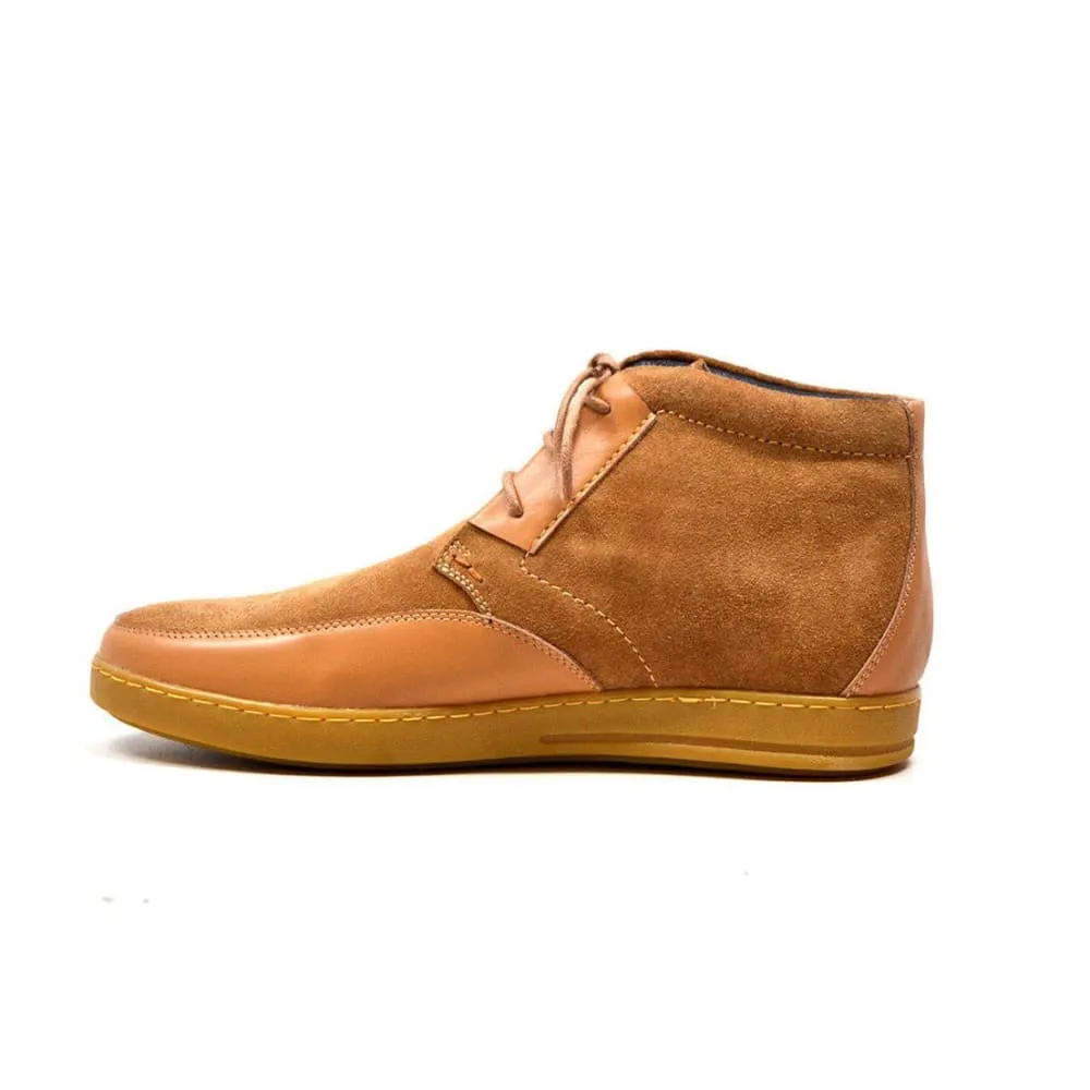 British Walkers Birmingham Bally Style Men's Leather and Suede High Tops