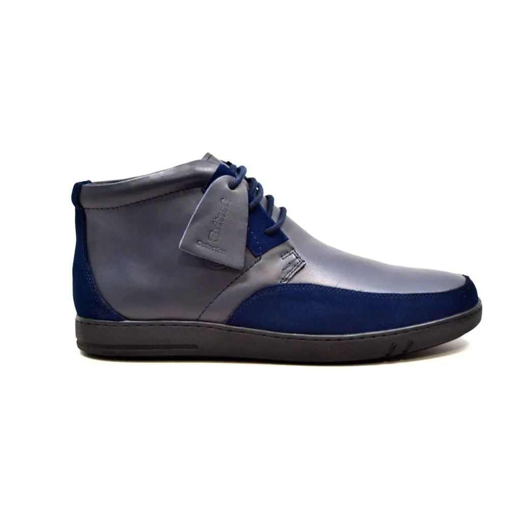 British Walkers Birmingham Bally Style Men's Leather and Suede High Tops