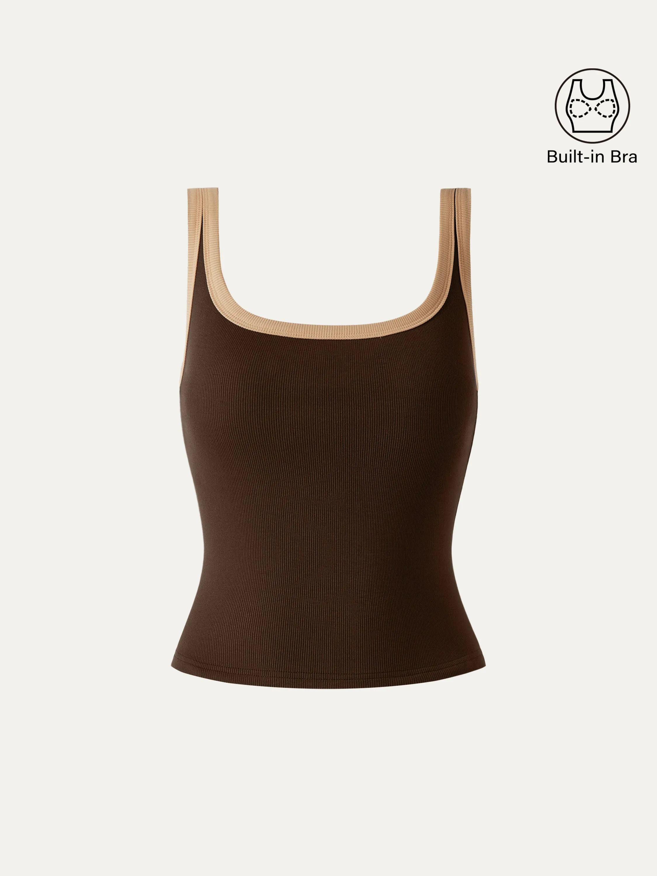 Contrast Rib Brami Tank