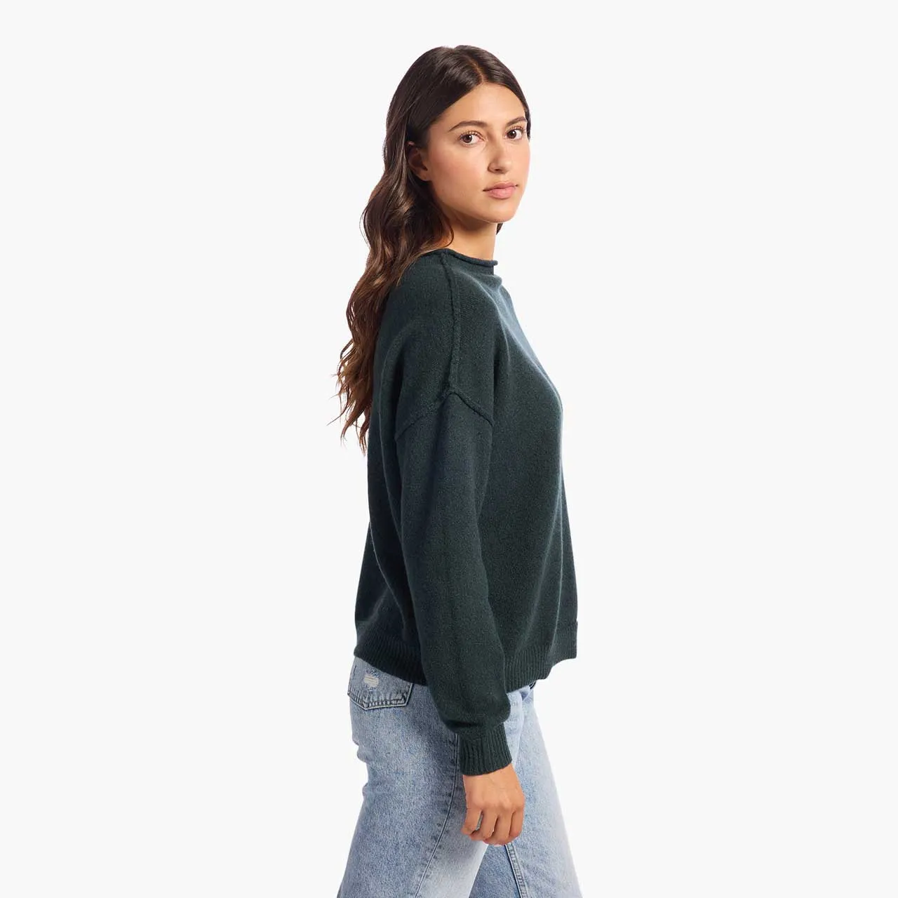 Cozy Knit Mock Neck Sweater | Alpine