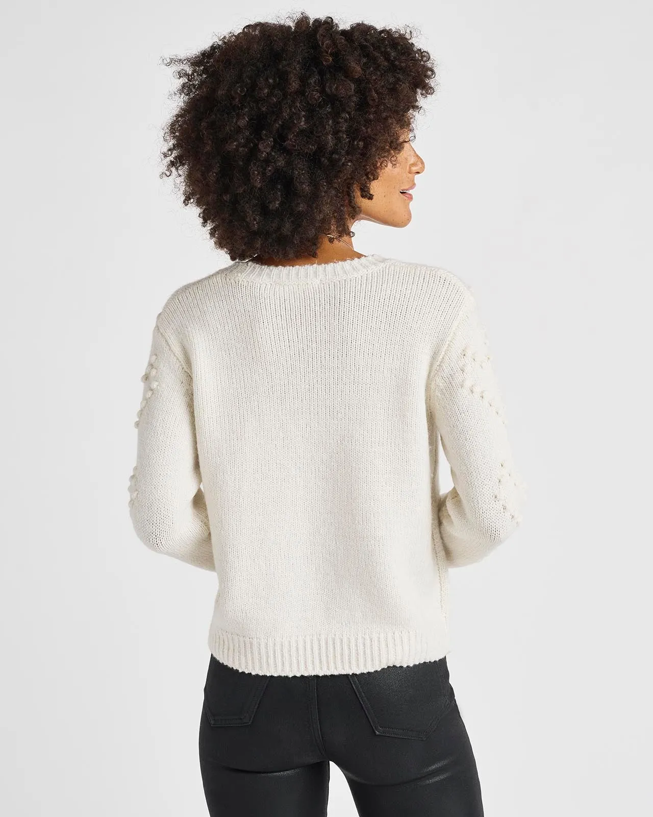 Daphne Bobble Heart Sweater