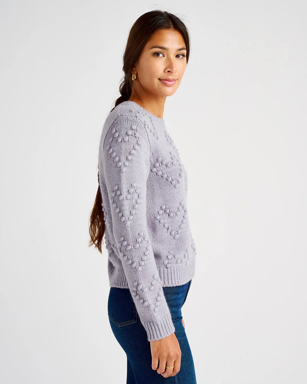 Daphne Bobble Heart Sweater