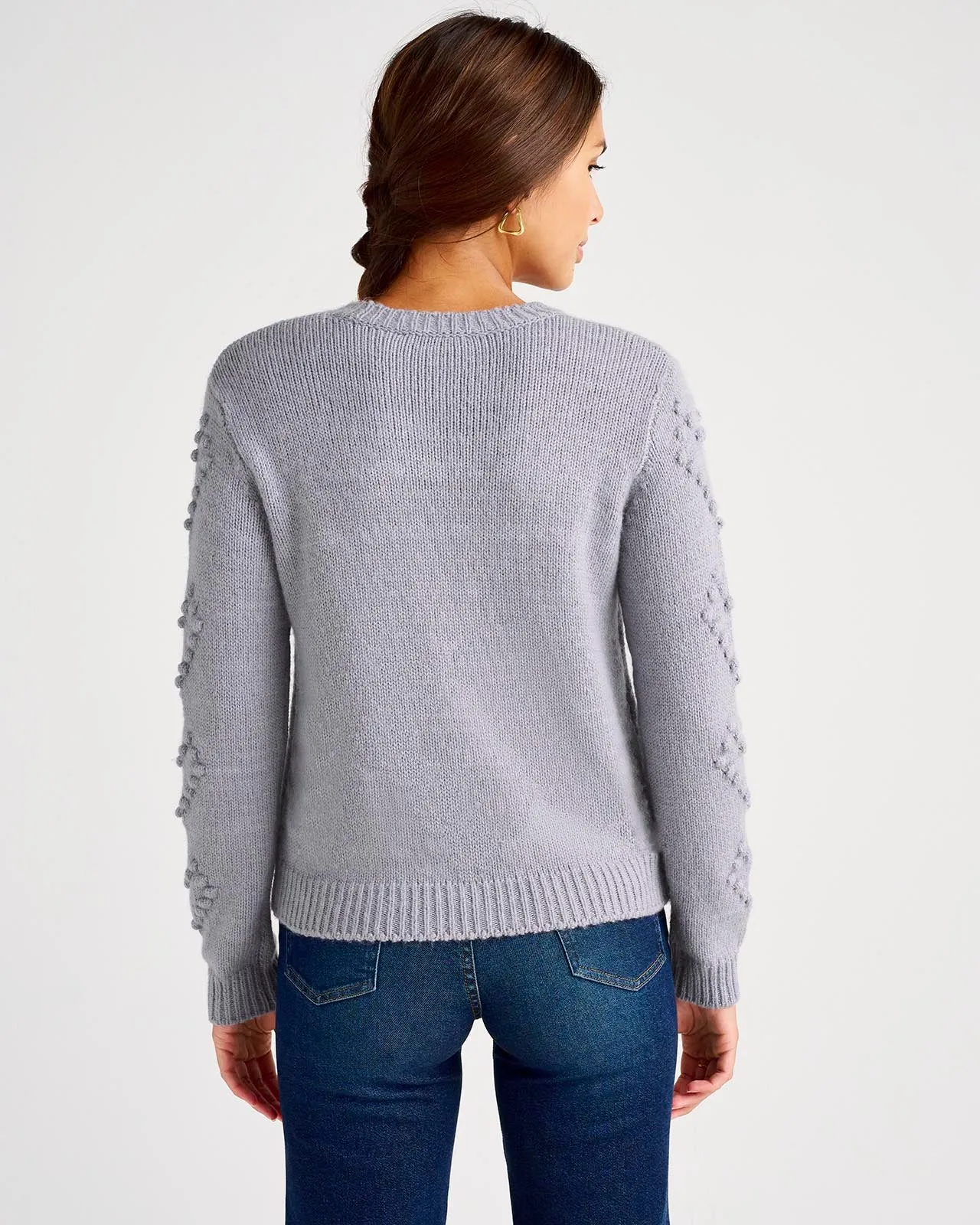 Daphne Bobble Heart Sweater