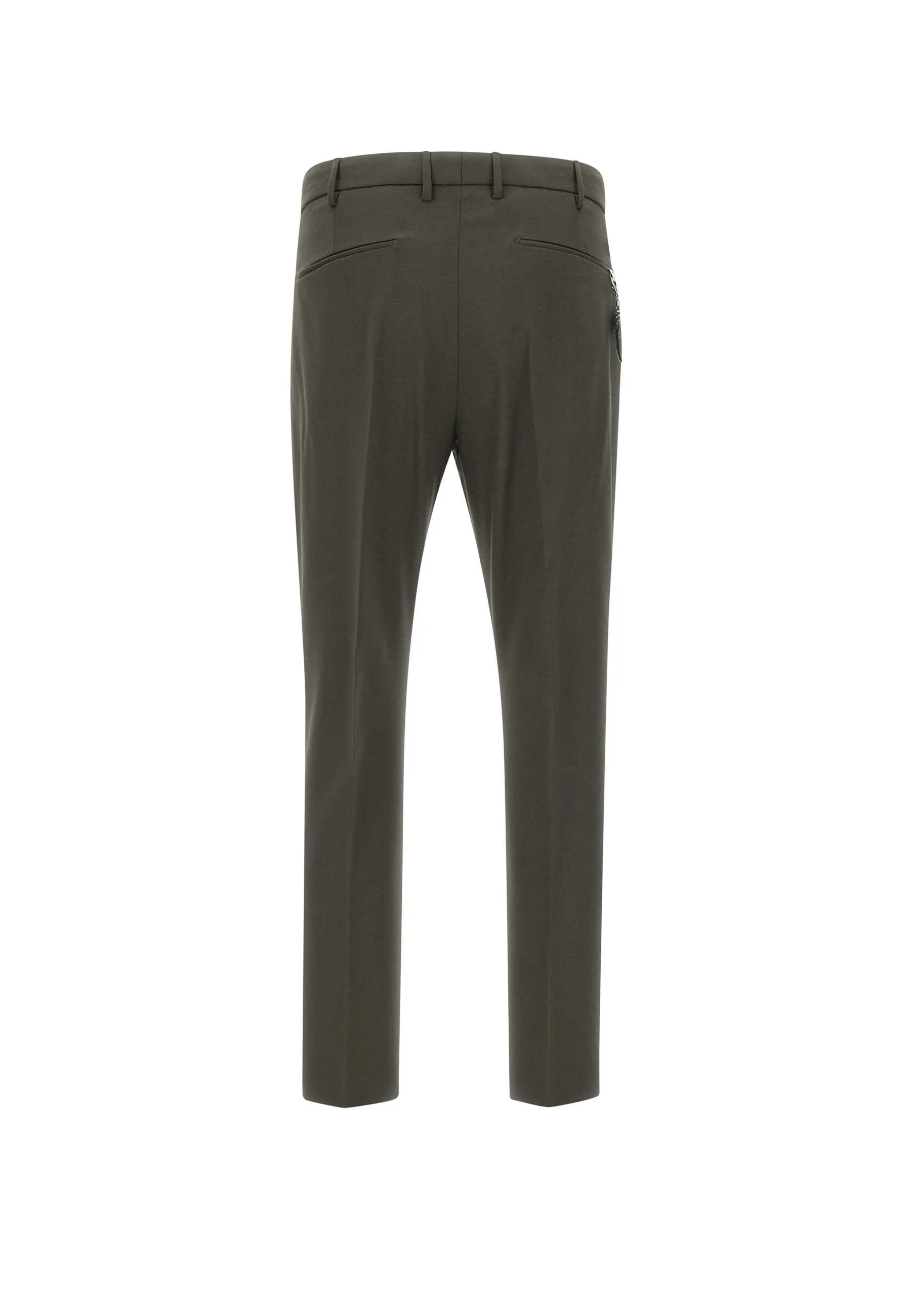 Dieci Wool Trousers in Olive Green