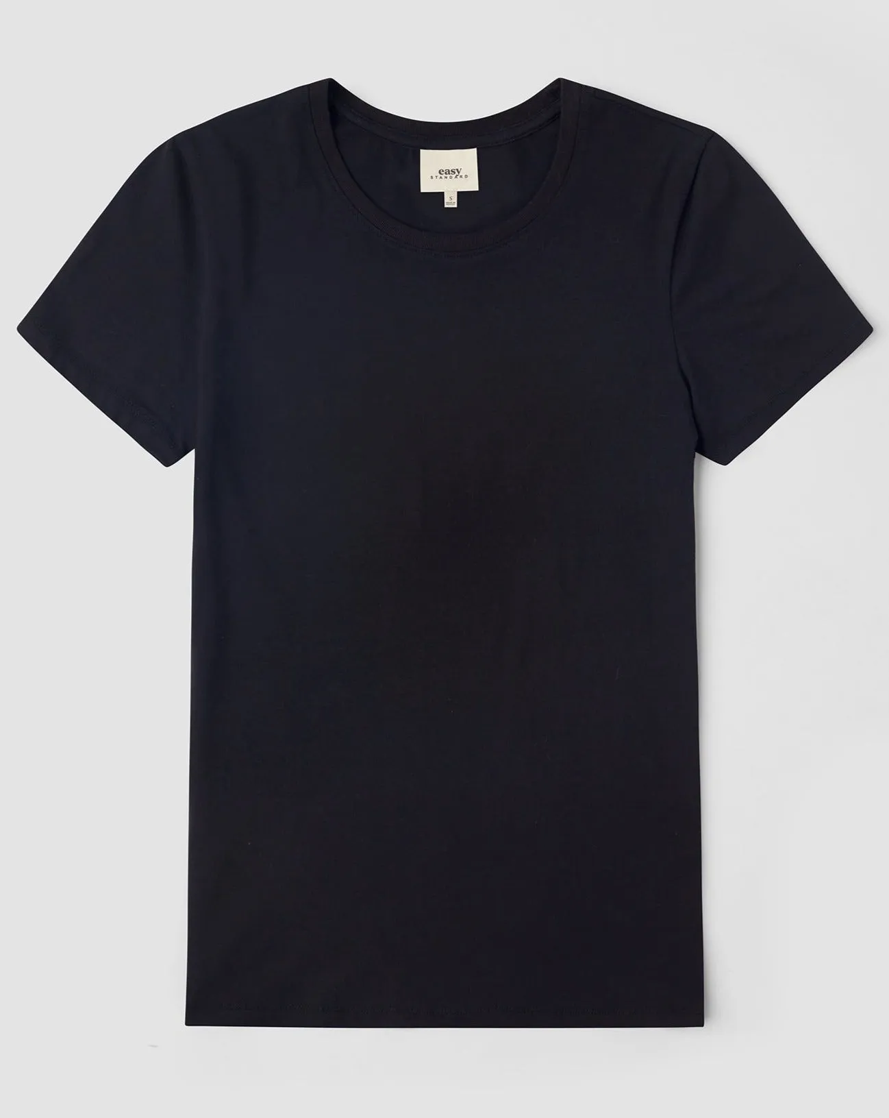 Fitted Crew Neck T-Shirt (Jet Black)