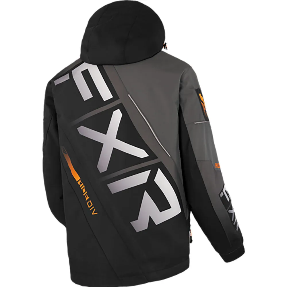 FXR CX Snowmobile Jacket Black/Charcoal/Orange