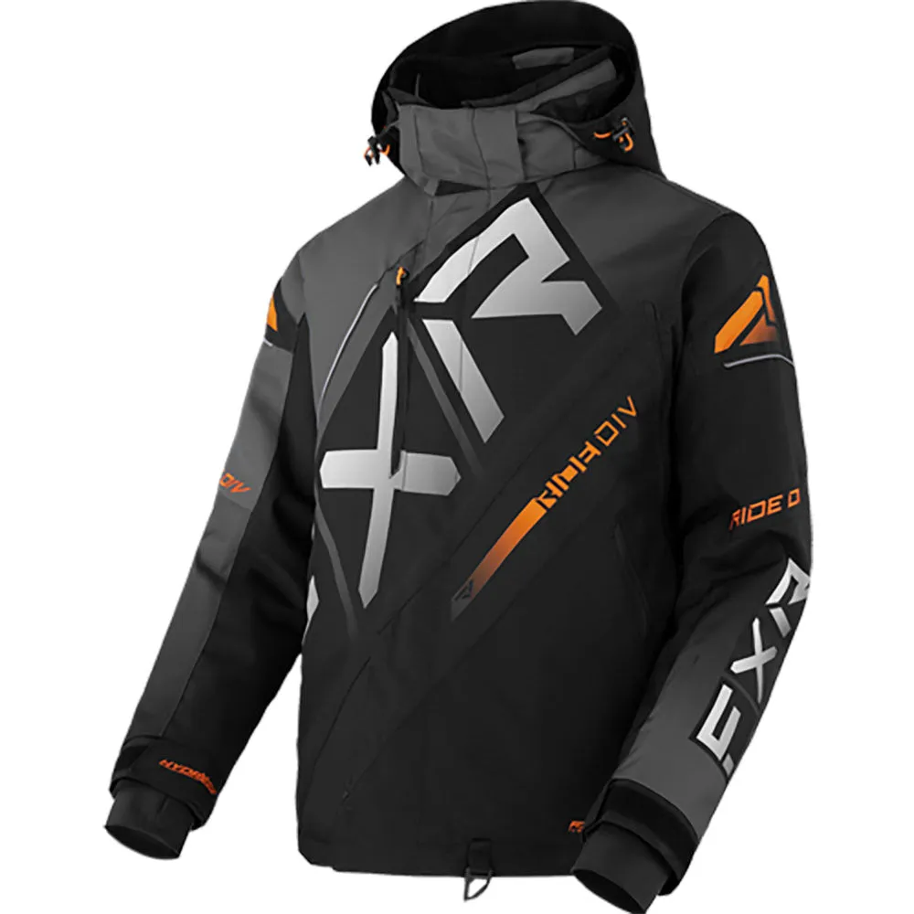 FXR CX Snowmobile Jacket Black/Charcoal/Orange