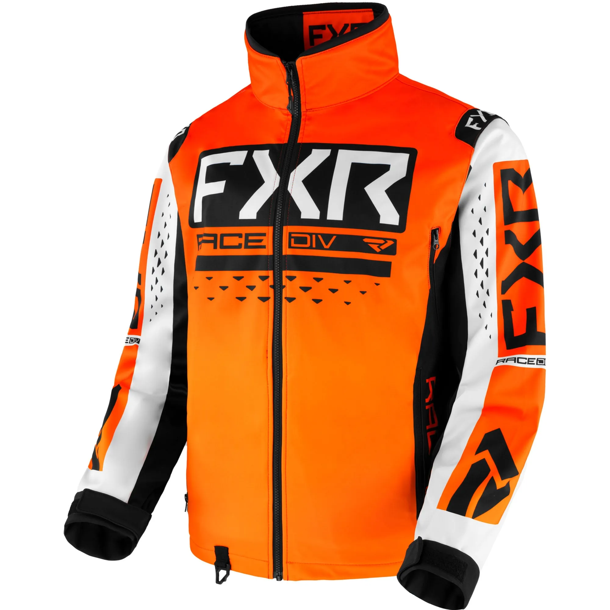 FXR  Mens Cold Cross RR Snowmobile Jacket Heavy Duty Moisture Wicking Comp Orange