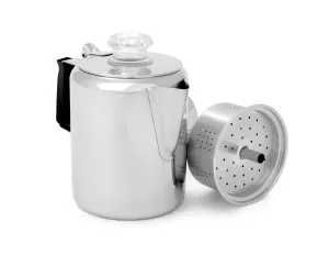 Glacier Stainless Coffee Percolator with Silicone Handle