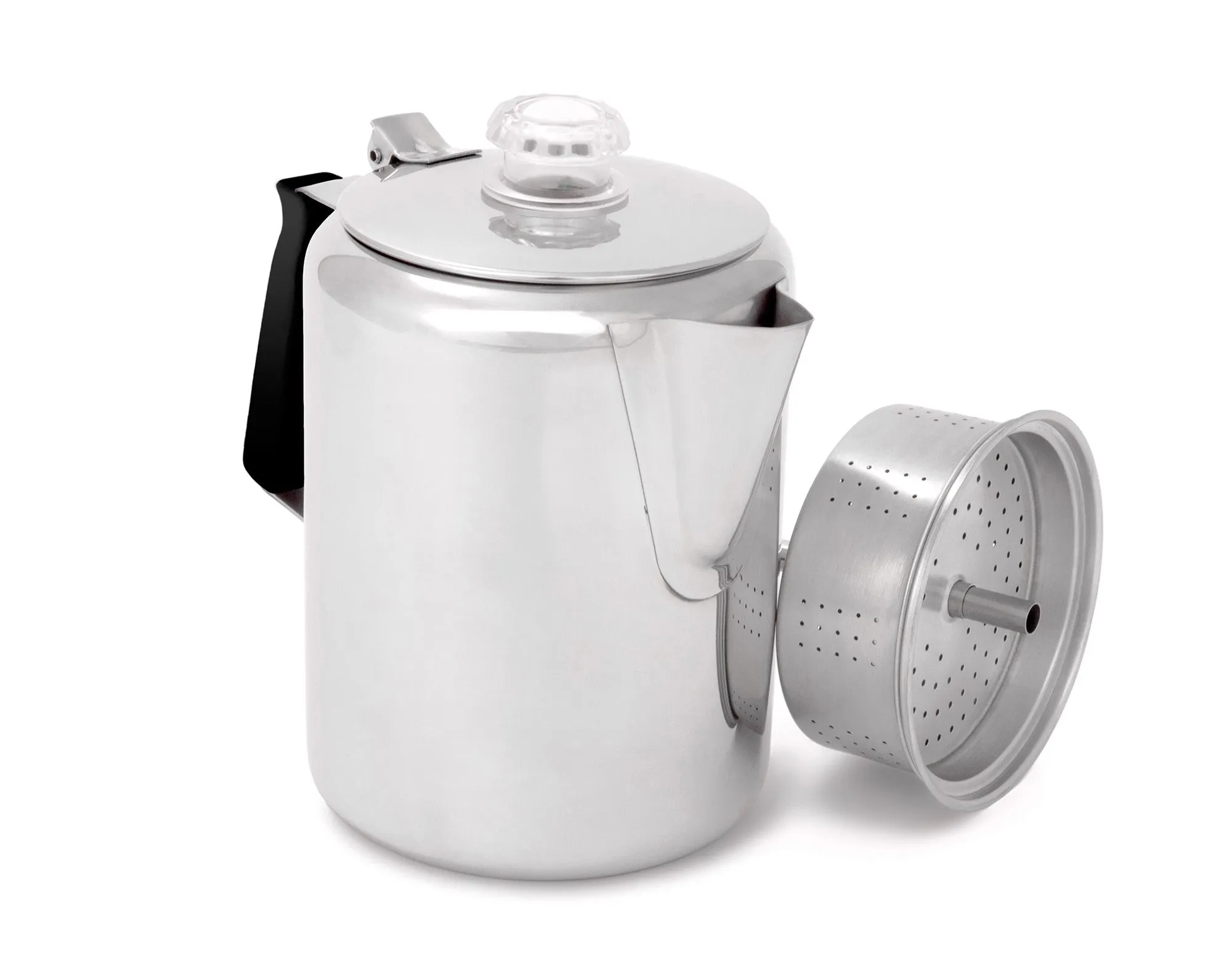 Glacier Stainless Coffee Percolator with Silicone Handle