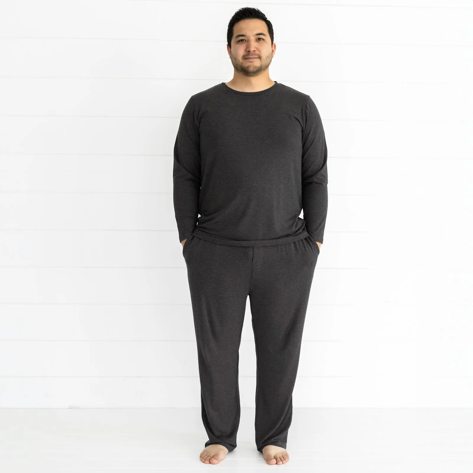 Heather Black Cozy Men's Pajama Pants