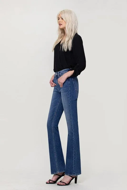 HIGH RISE STRETCH SLIM BOOTSCUT