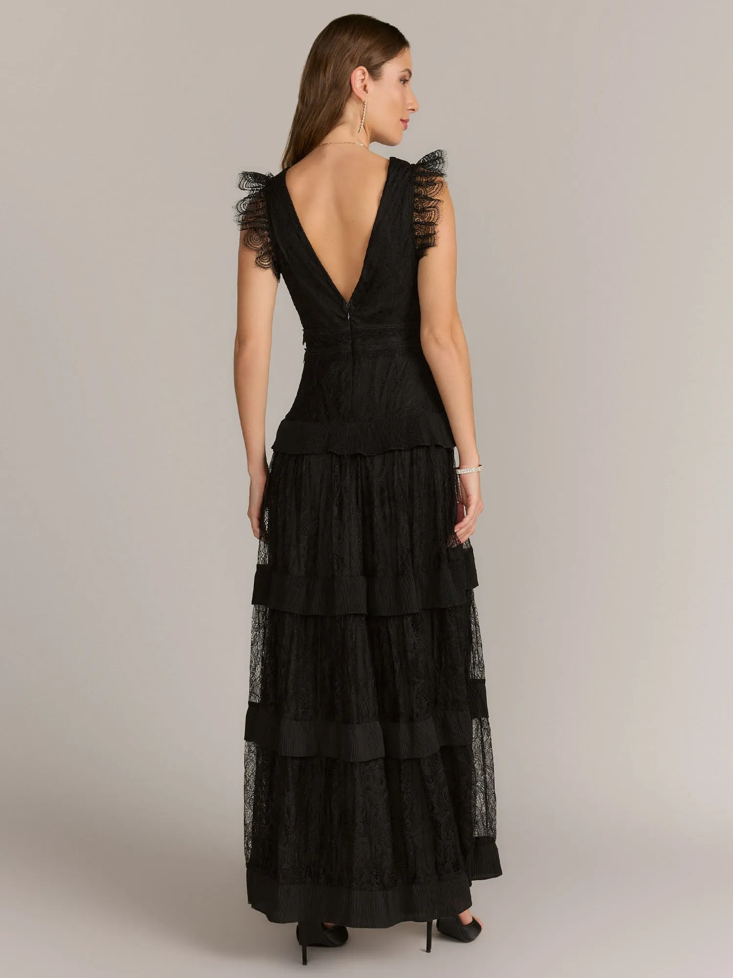 INA Deep V-Neck Tiered Maxi Dress - Brands We Love