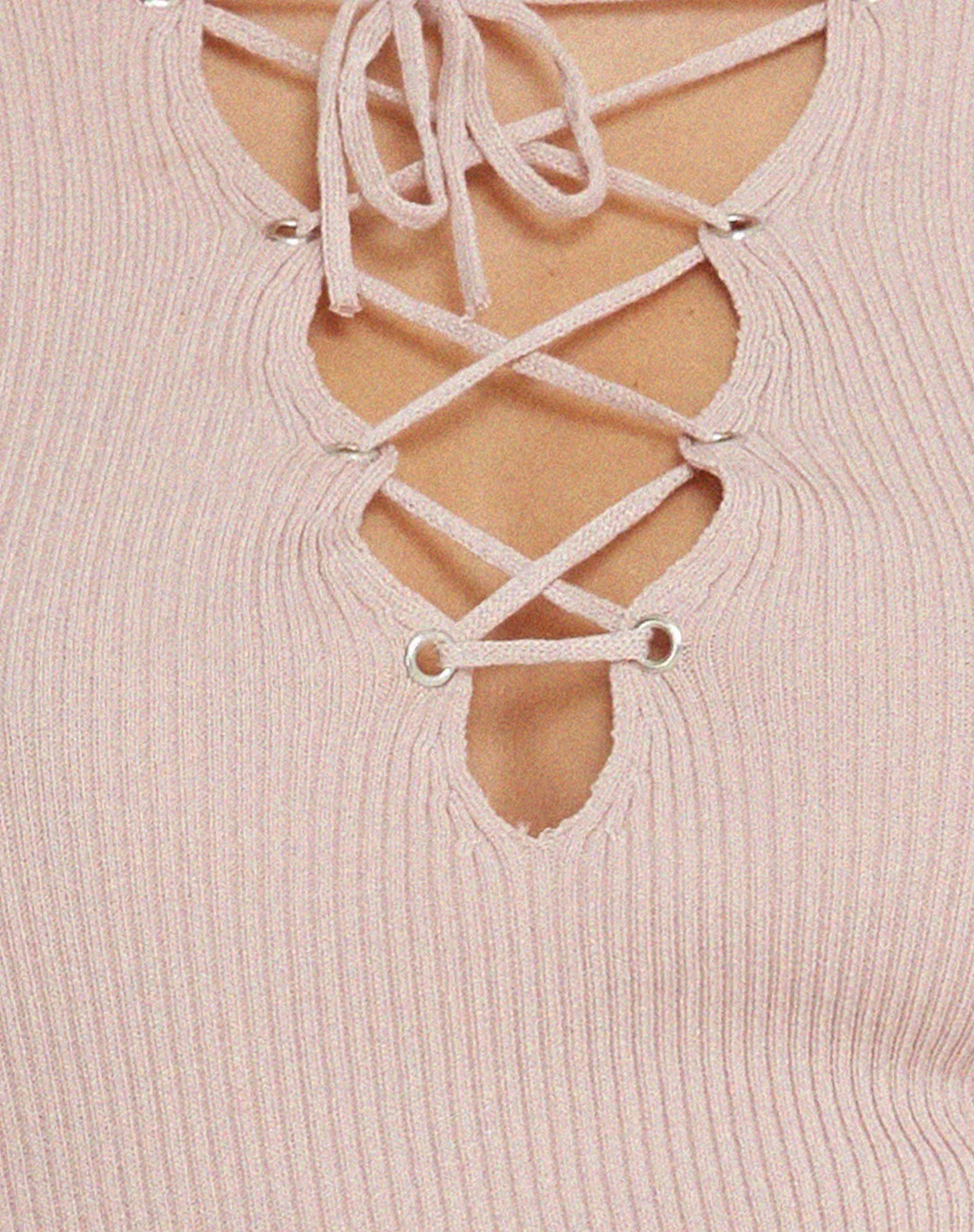 Issey Long Sleeve Top in Dusty Rose