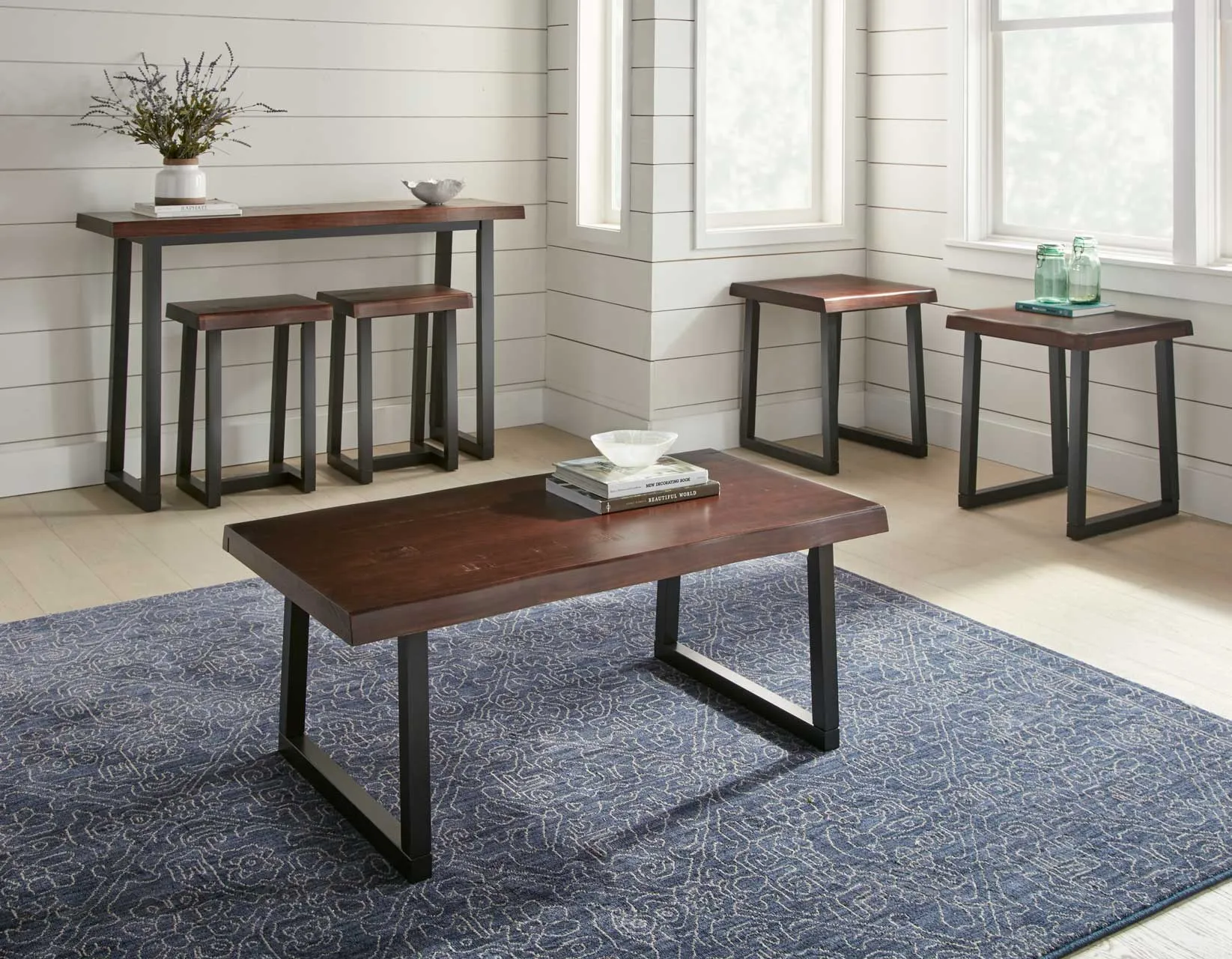 Jennings 3-Piece Counter Dining Set(Bar & 2 Counter Stools)