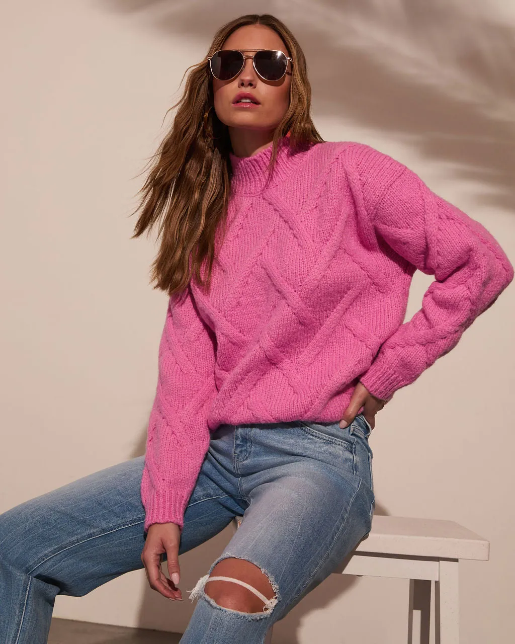 Joan Cable Knit Sweater