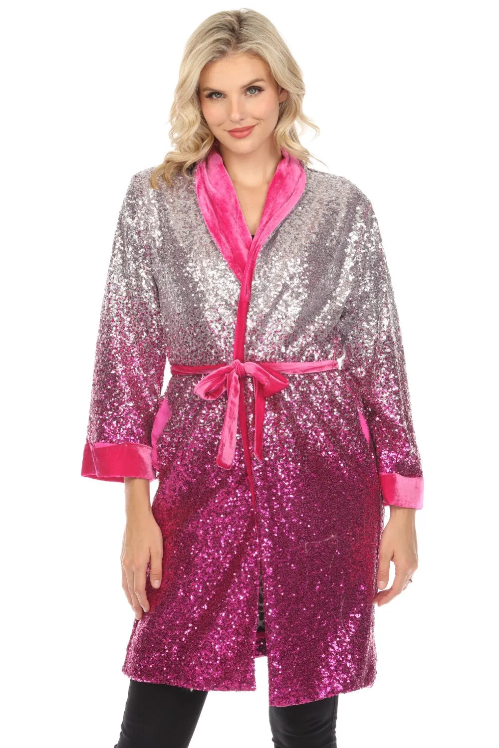 Johnny Was Sequin Alexia Kimono Boho Chic R46122