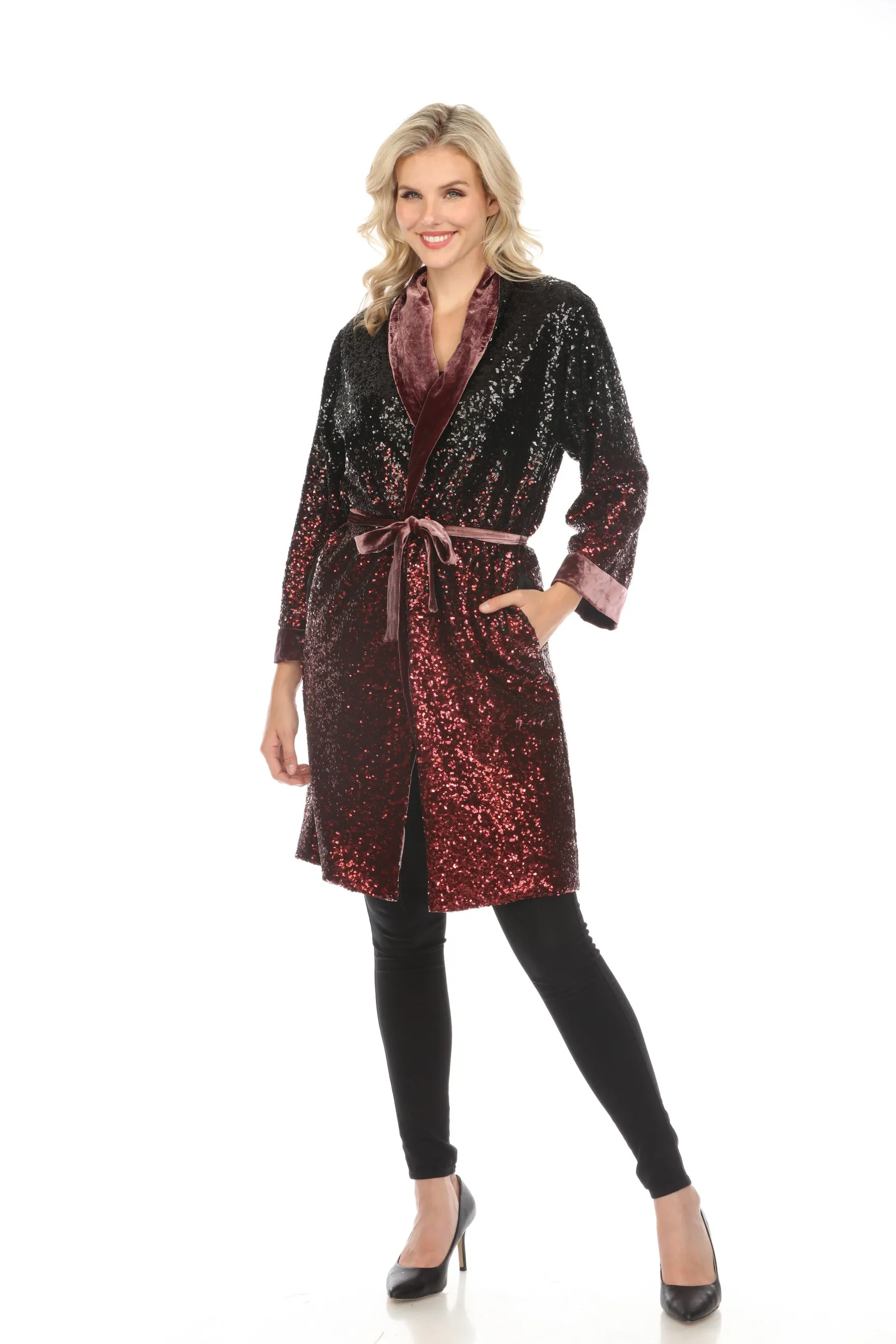 Johnny Was Sequin Alexia Kimono Boho Chic R46122