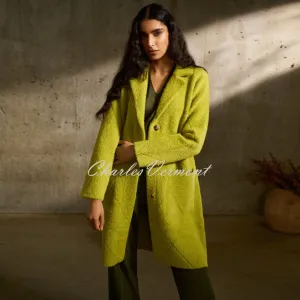 Joseph Ribkoff Longline Coat - Style 233951 (Wasabi)