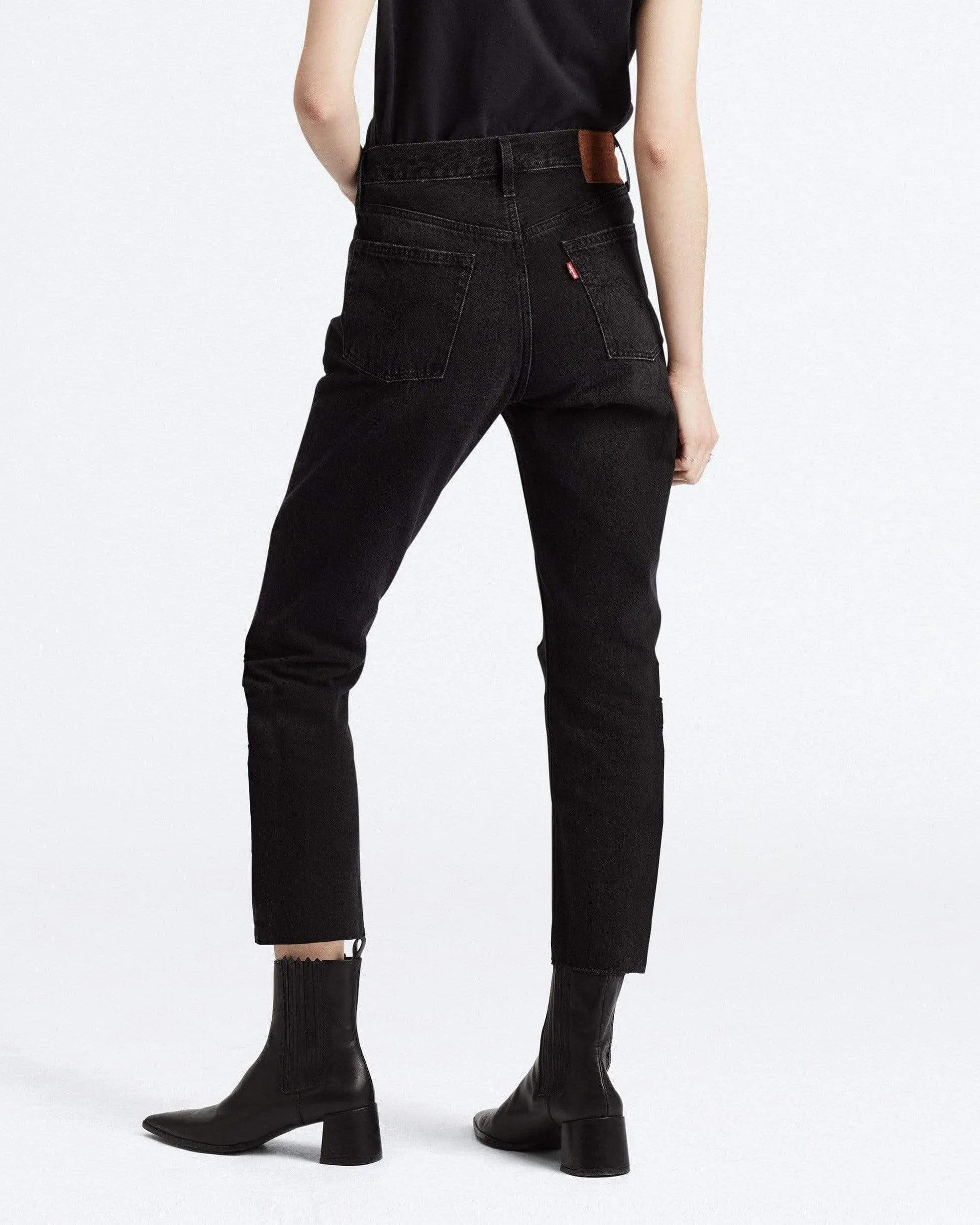 Levi's® Womens 501 Crop Jeans - Black Sprout