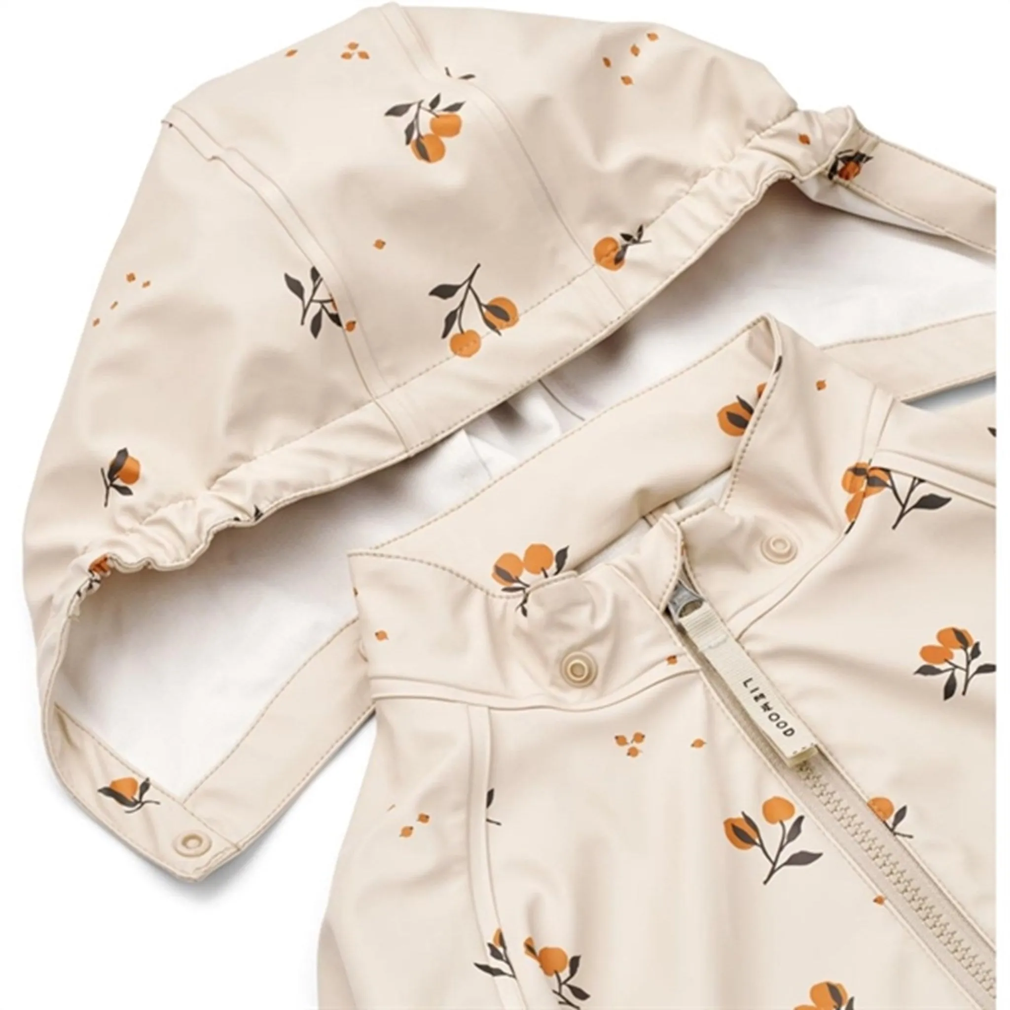 Liewood Moby Printed Rainwear Set Peach / Sandy