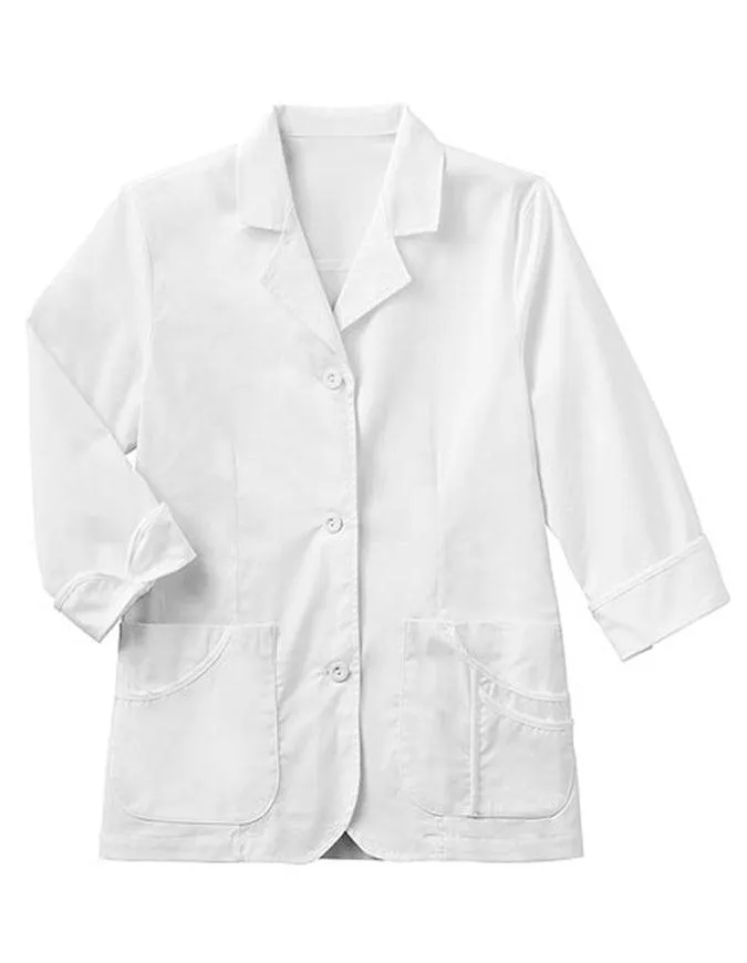 Meta 29 Inches Ladies 3/4 Sleeve Stretch Labcoat