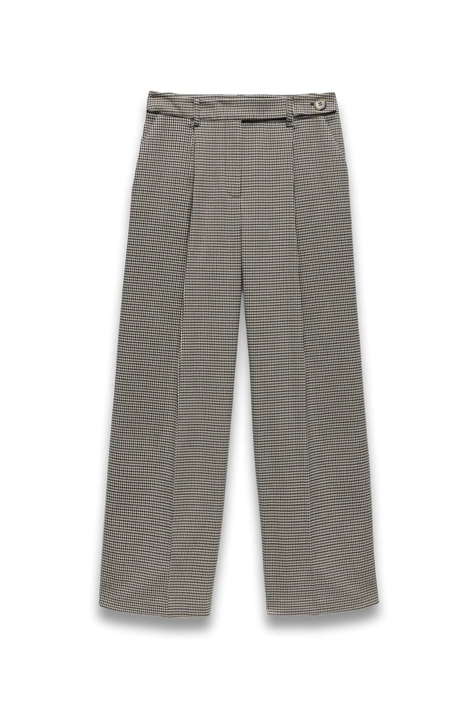 Neutral Check Side Stripe Trousers