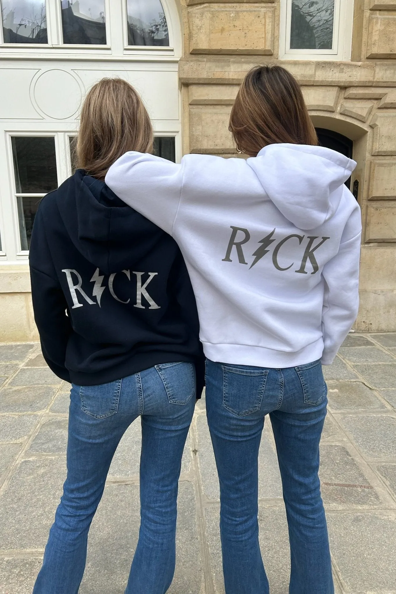 "Rock" hoodie navy