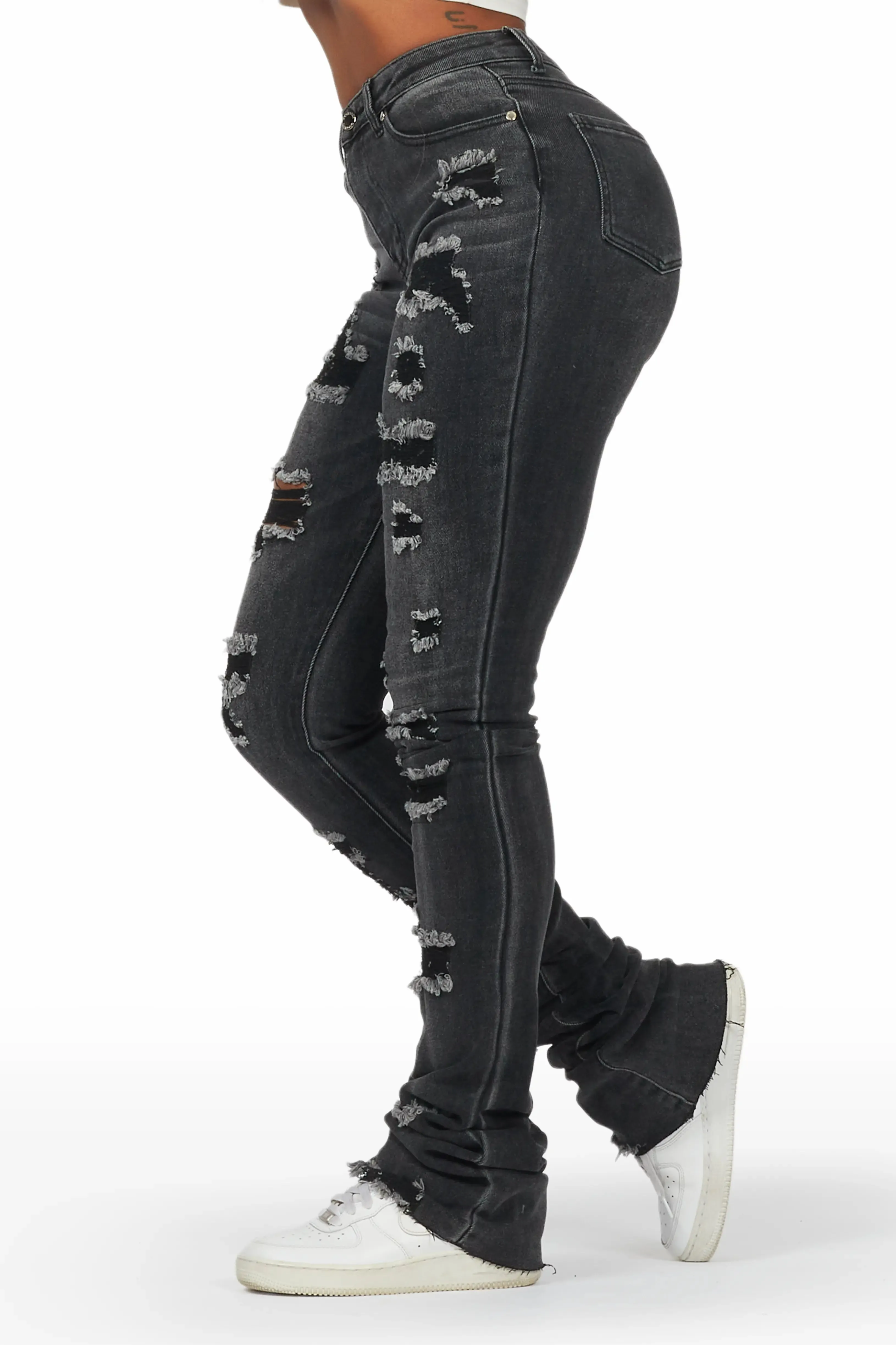 Remy Black Super Stacked Jean