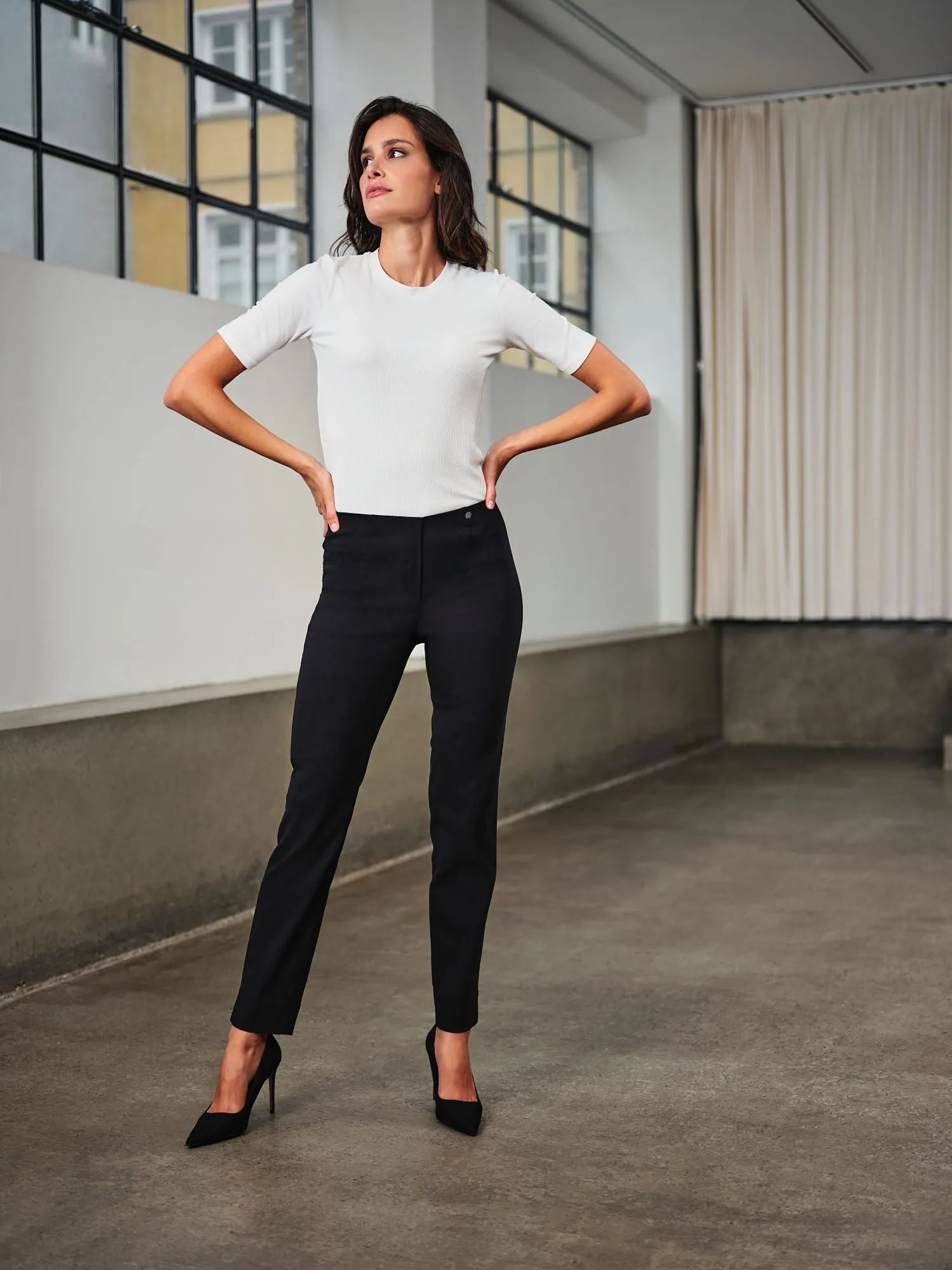 Robell Marie Full length pull on stretch trousers. All Colours