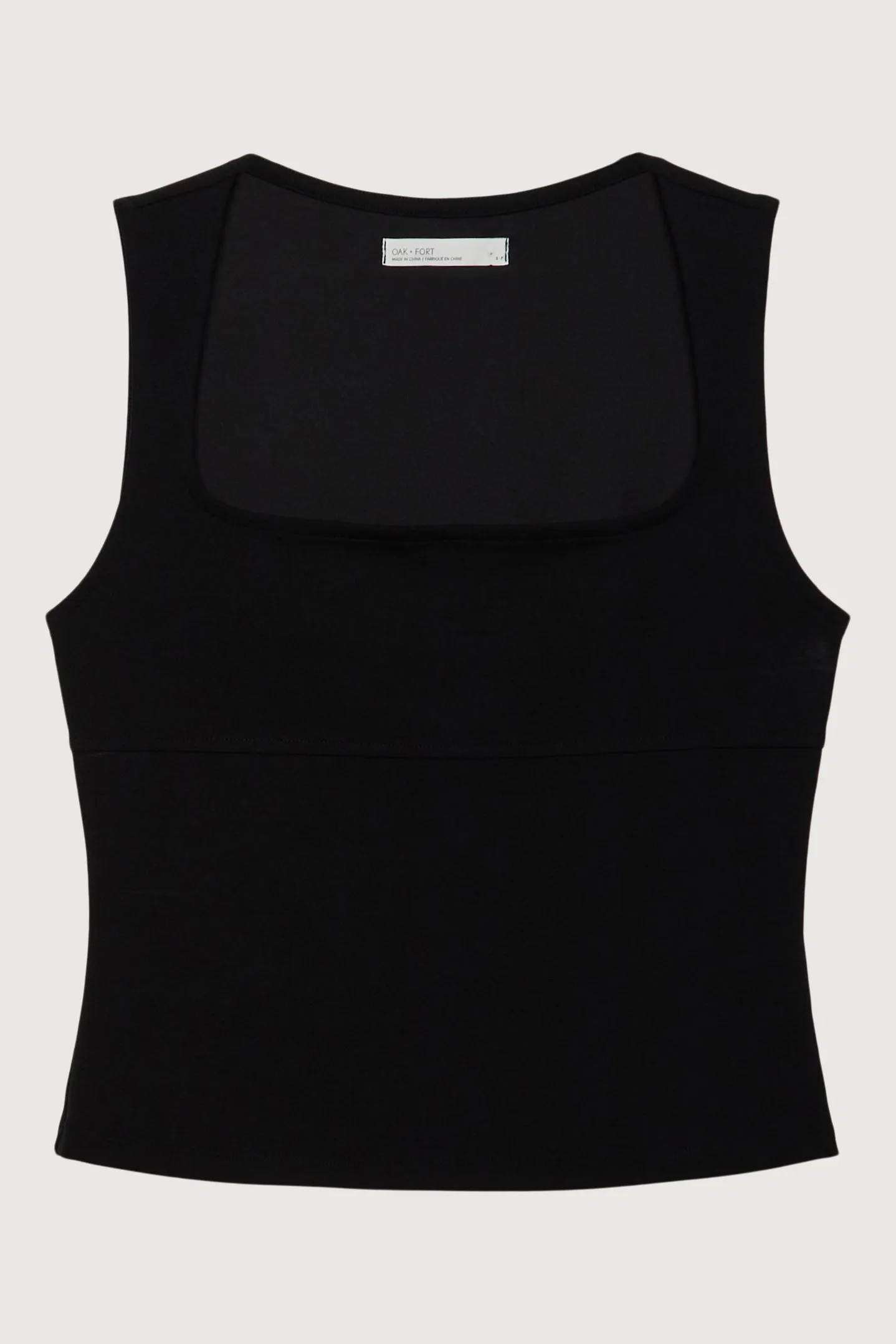 SQUARE NECK FITTED TANK