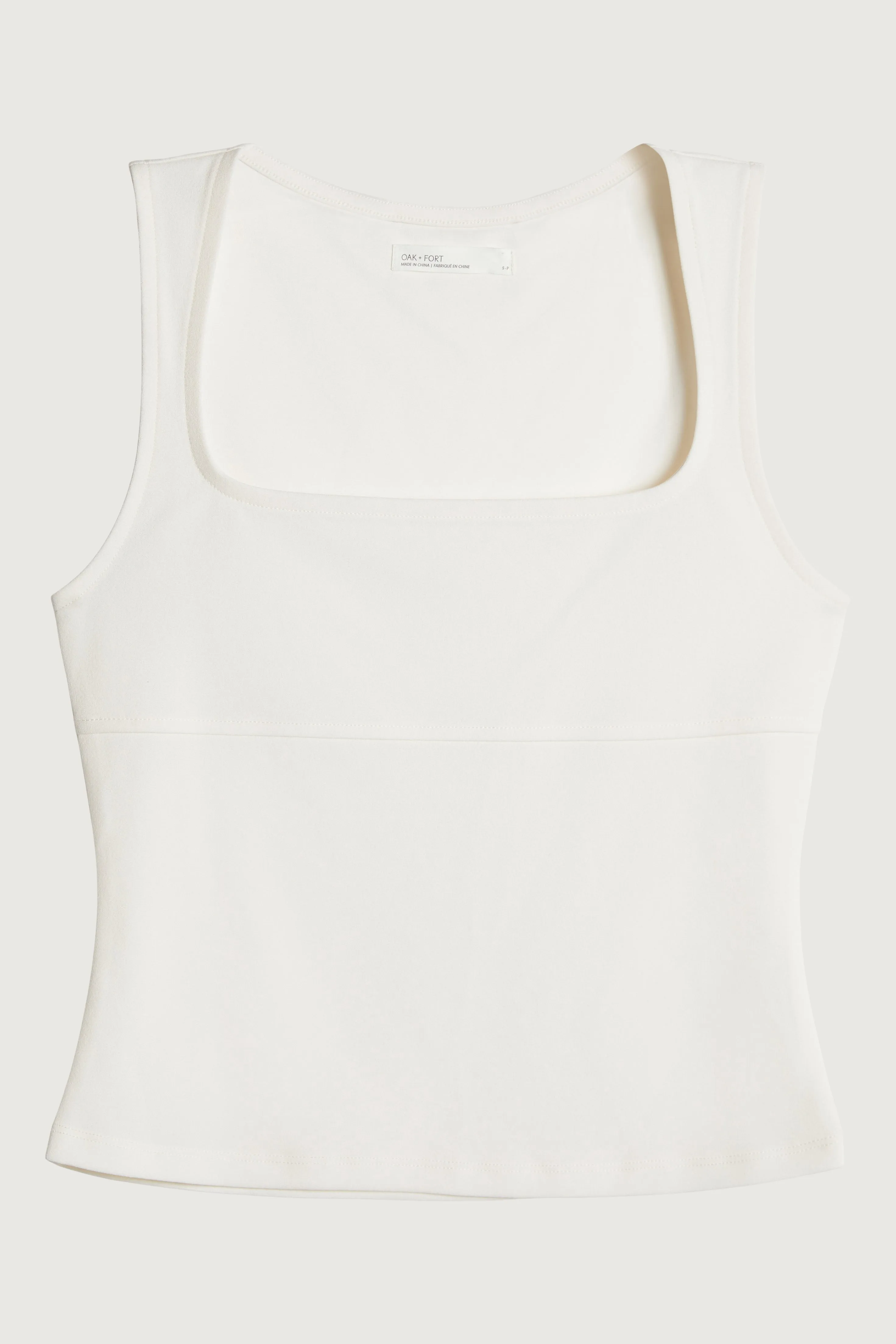 SQUARE NECK FITTED TANK