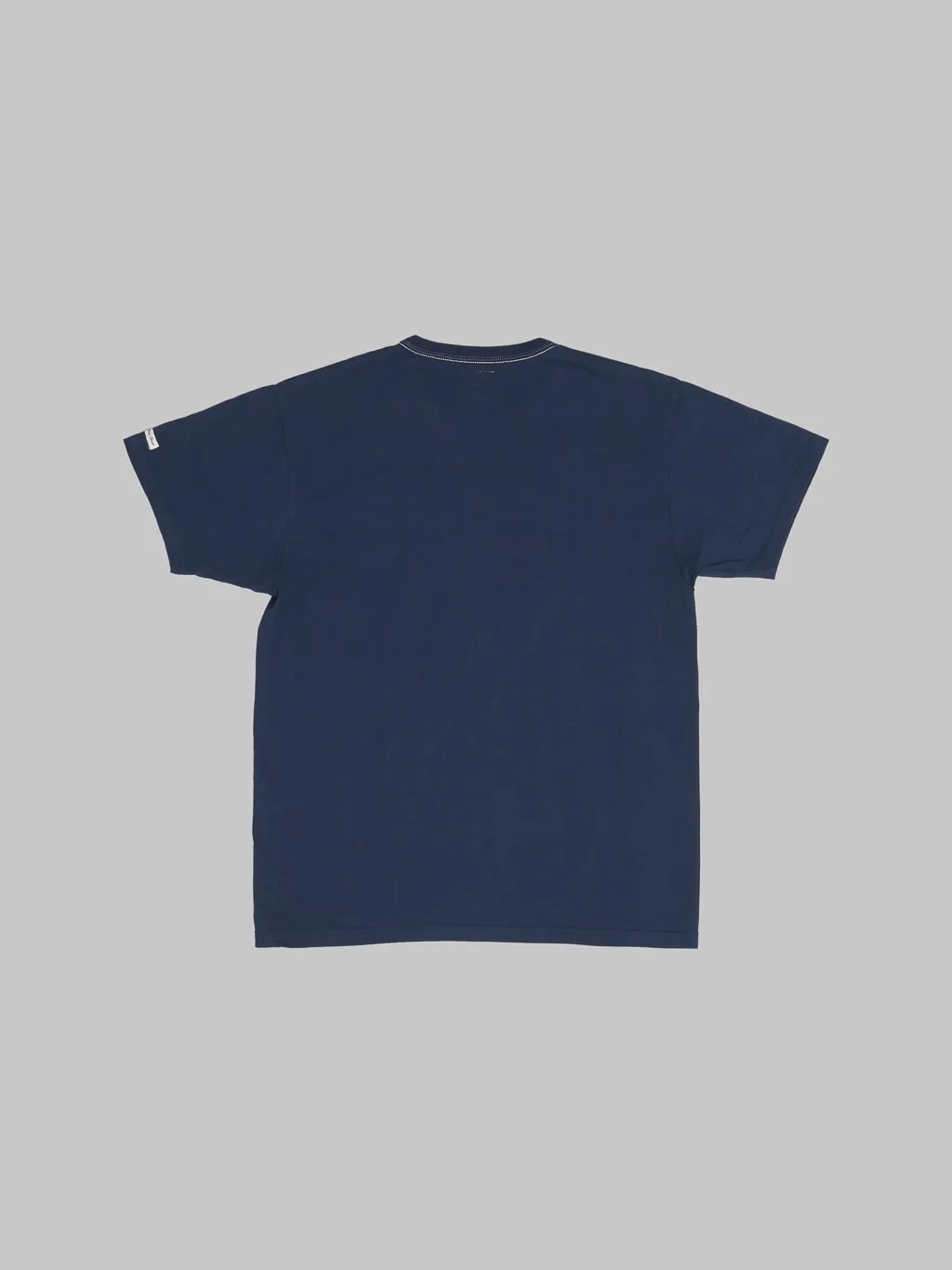 The Flat Head Loopwheeled Heavyweight Plain T-Shirt Navy