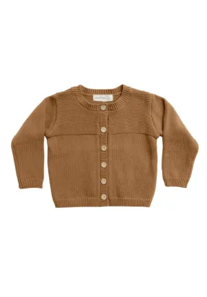 The Knit Cardigan by Quincy Mae - Walnut - BABY