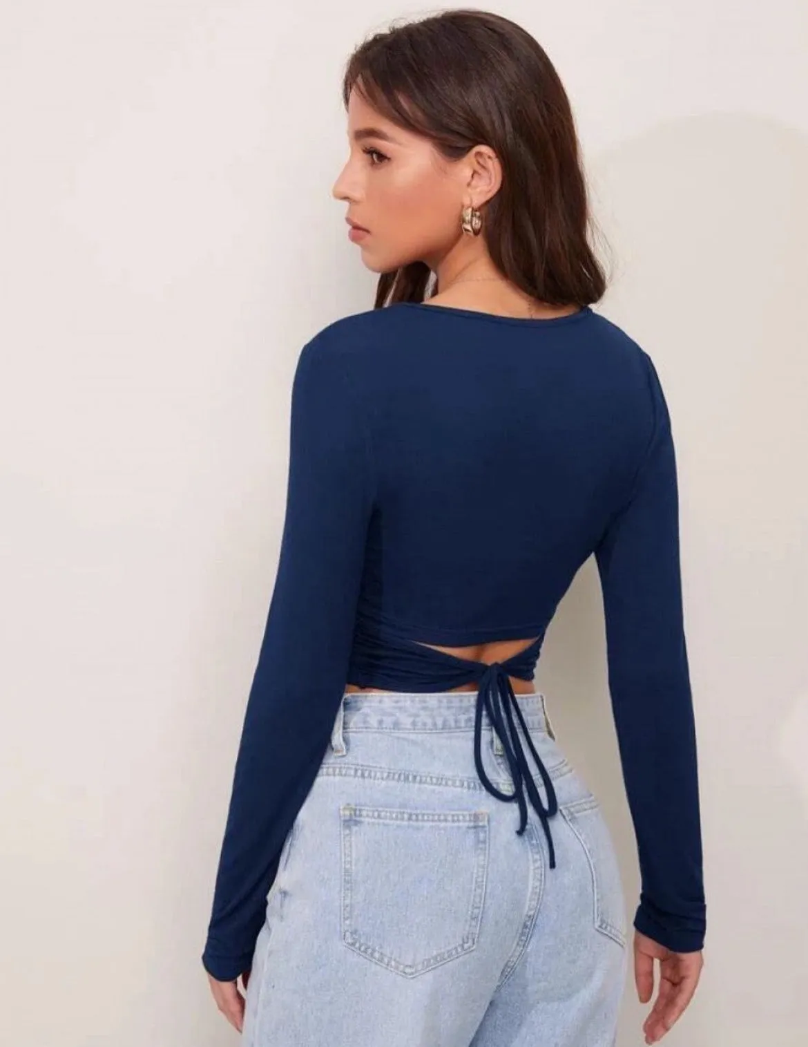 TIE BACK CROP TOP