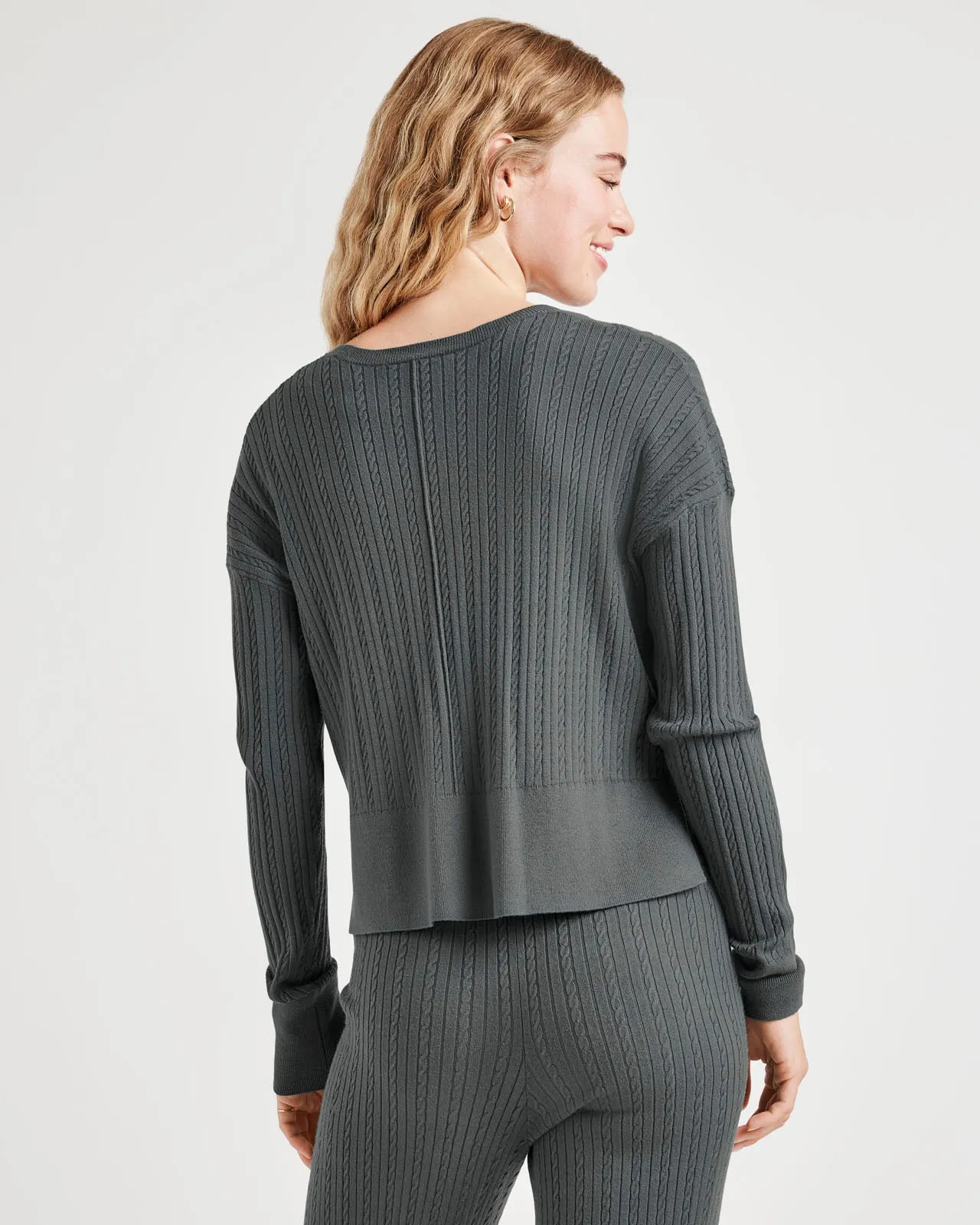 Veronica Cable Trim Sweater