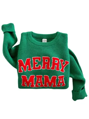 Women's Knit Sweater, Merry Mama