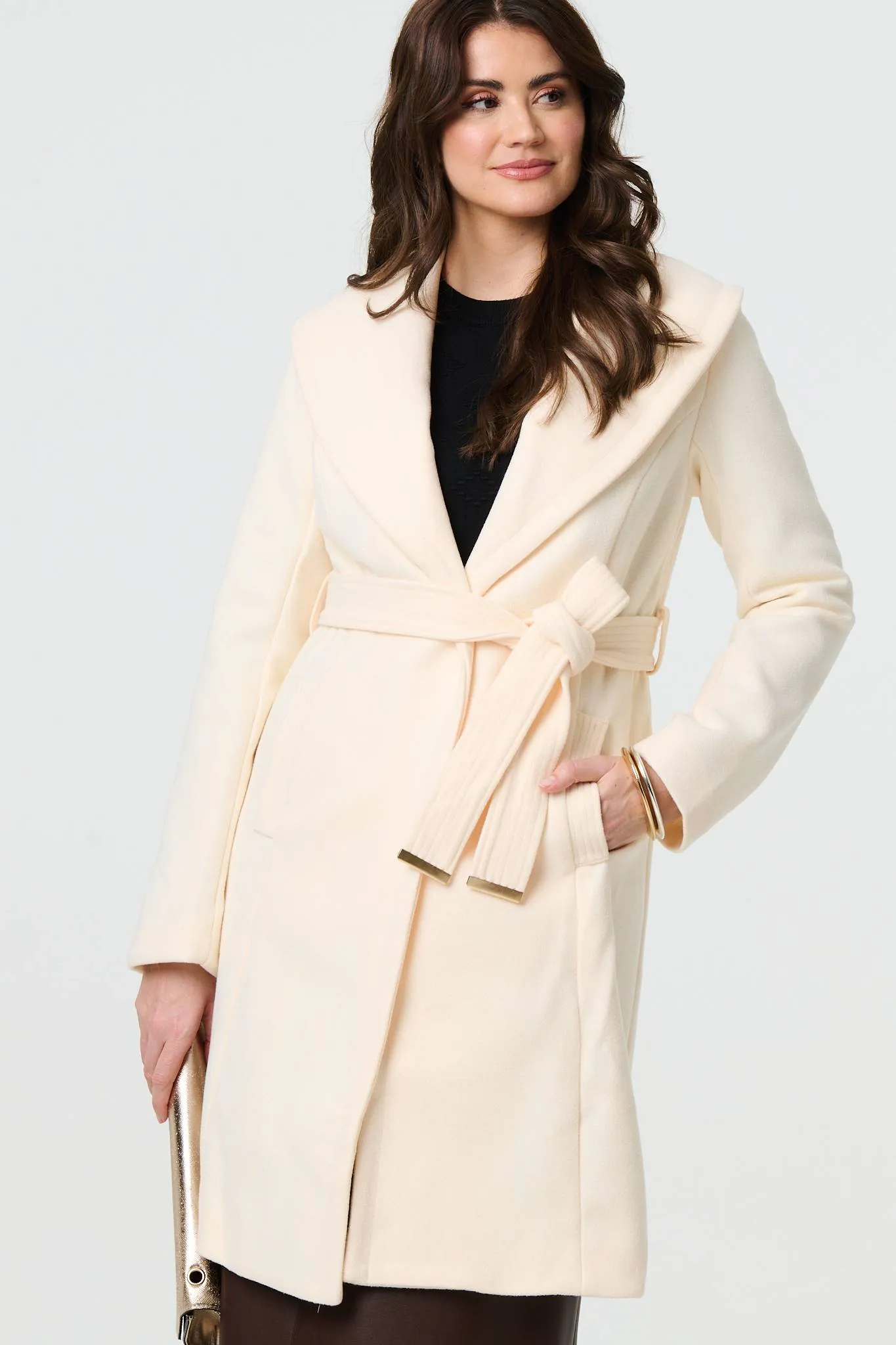 Wrap Front Tie Waist Coat